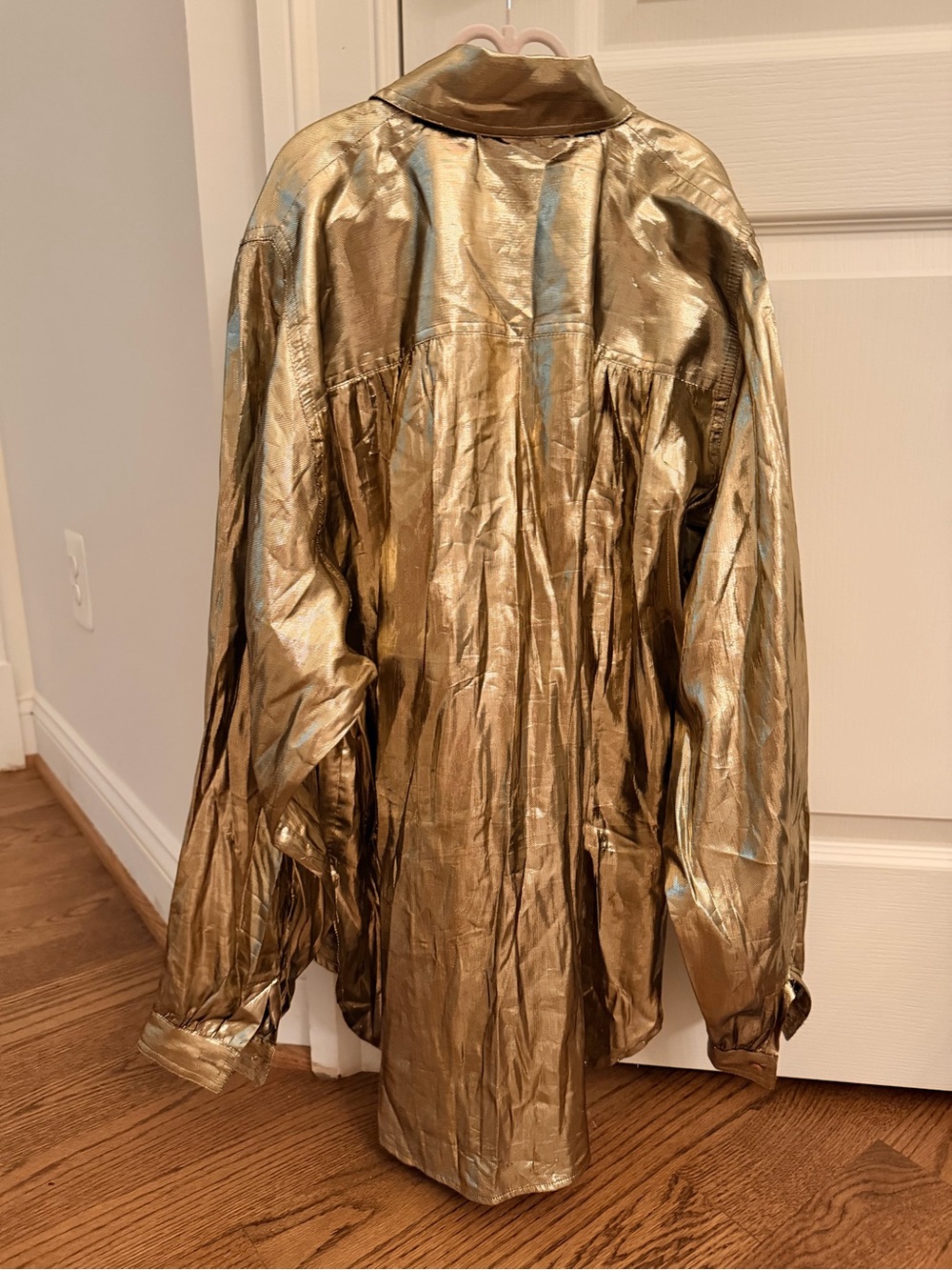 Metallic gold vintage blouse - Picture 5 of 6